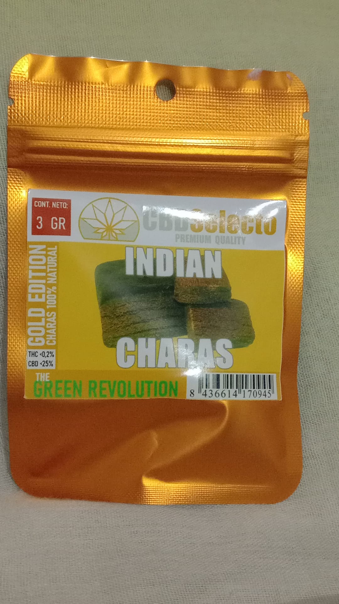 ÌNDIAN CHARAS DE 3GR